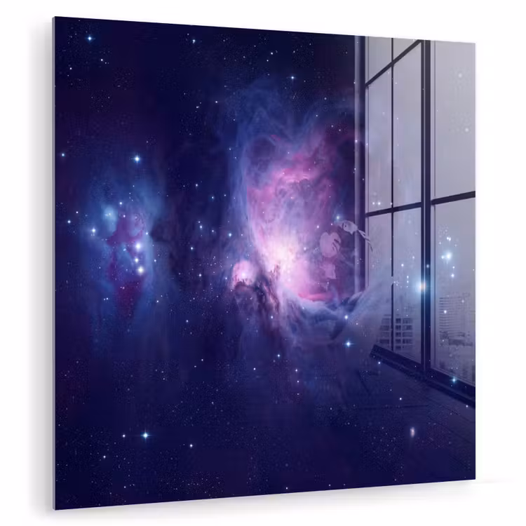 Ruimte - Sterren - Kleurrijk plexiglas 5mm klein -zzzproduct_nieuw