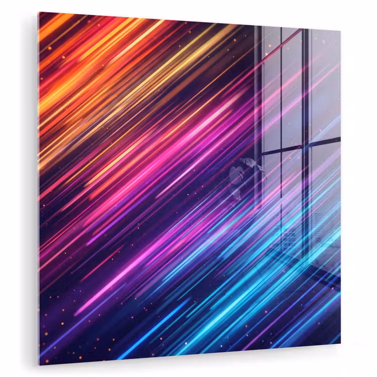 Snelheid - Kosmos - Kleurrijk plexiglas 5mm klein -zzzproduct_nieuw