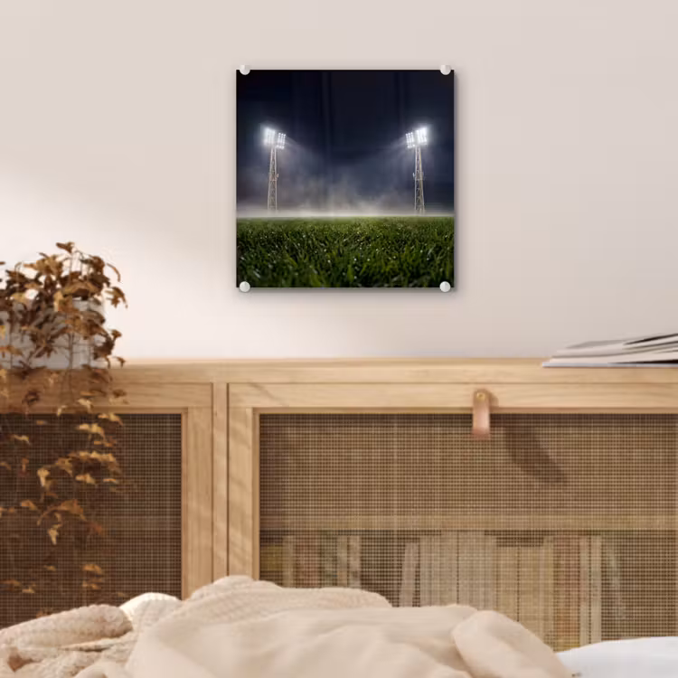 Stadion - Lichtmast - Sport - Nacht plexiglas 5mm klein -sfeer4