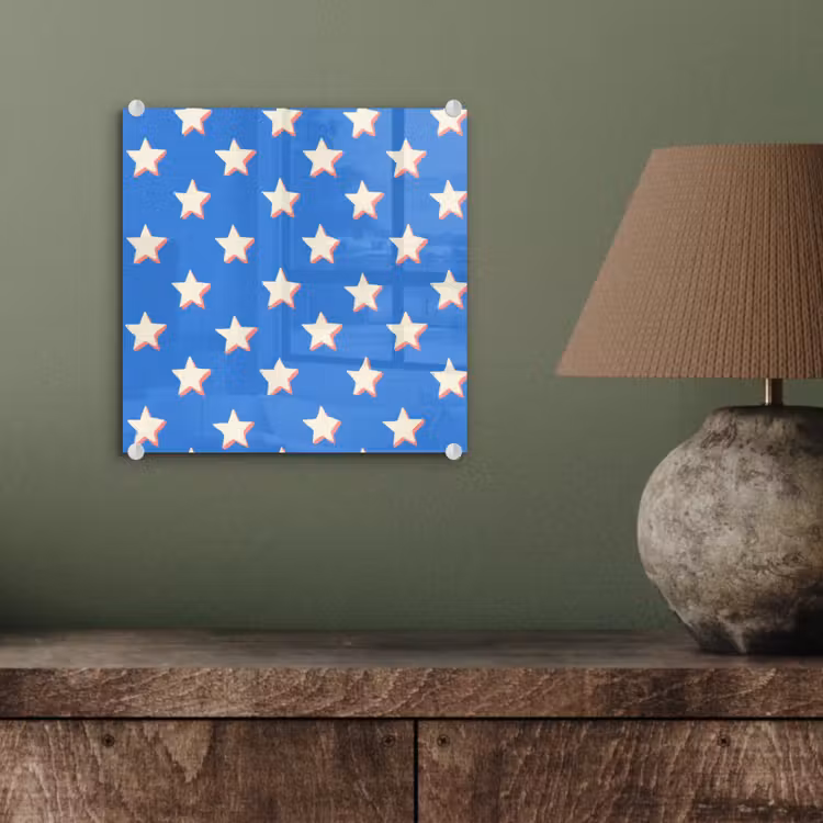 Sterren - Patroon - Blauw plexiglas 5mm klein 11 -sfeer3