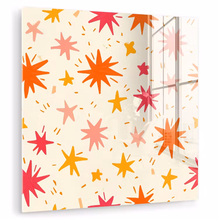 Sterren - Speels - Kleurrijk plexiglas 5mm klein 11 -zzzproduct_nieuw
