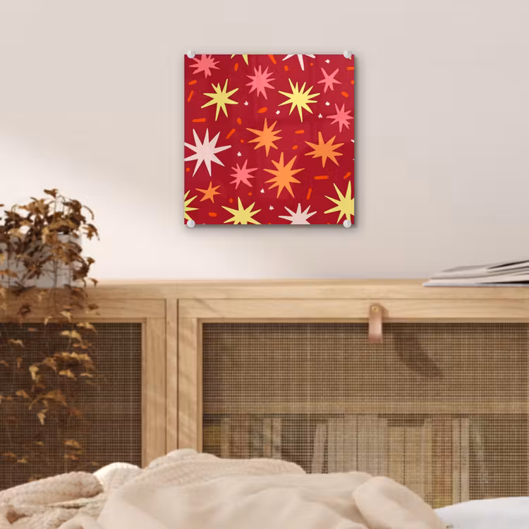 Sterren - Speels - Rood plexiglas 5mm klein 11 -sfeer4