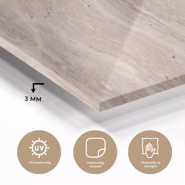 Steen - Patroon - Textuur - Natuurlijk - Beige plexiglas 5mm klein -sfeer2