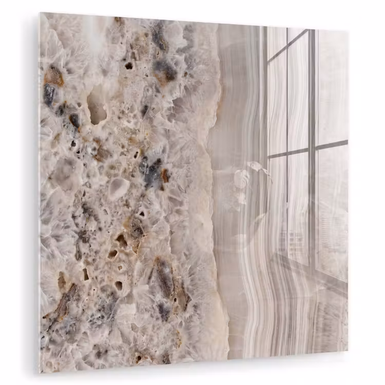 Steen - Textuur - Abstract - Beige - Wit plexiglas 5mm klein -zzzproduct_nieuw