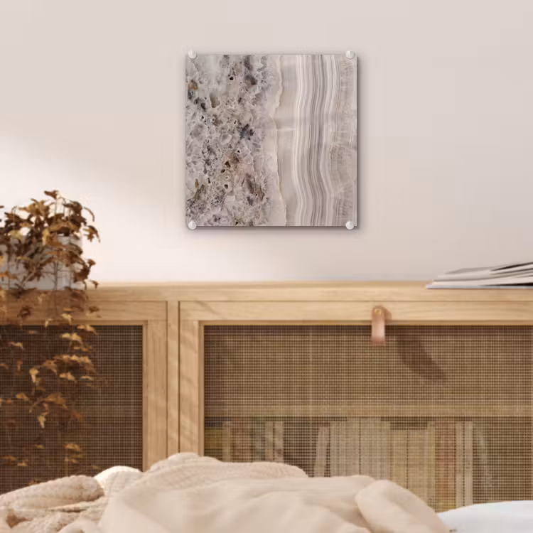 Steen - Textuur - Abstract - Beige - Wit plexiglas 5mm klein -sfeer4