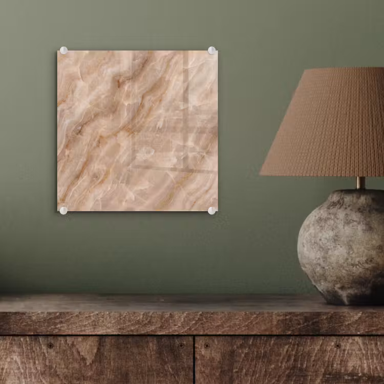 Steen - Ader - Natuur - Modern - Beige plexiglas 5mm klein -sfeer3