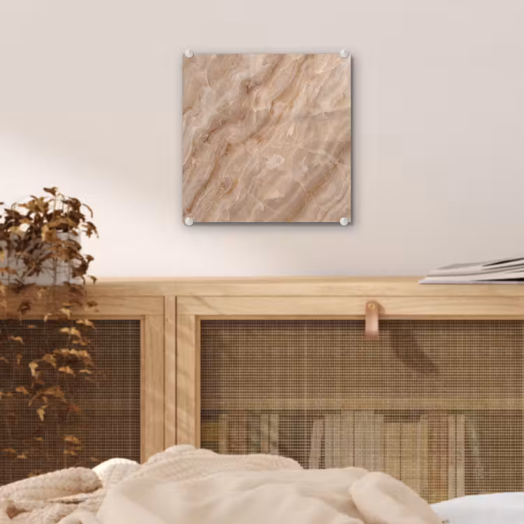 Steen - Ader - Natuur - Modern - Beige plexiglas 5mm klein -sfeer4