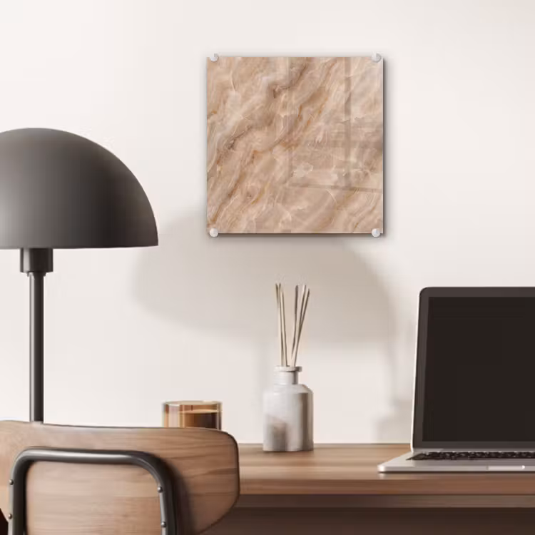 Steen - Ader - Natuur - Modern - Beige plexiglas 5mm klein -sfeer6