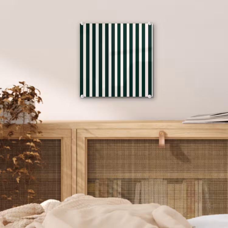 Strepen - Klassiek - Groen plexiglas 5mm klein 11 -sfeer4