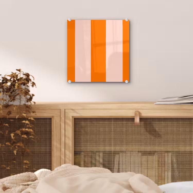 Strepen - Modern - Oranje plexiglas 5mm klein 11 -sfeer4