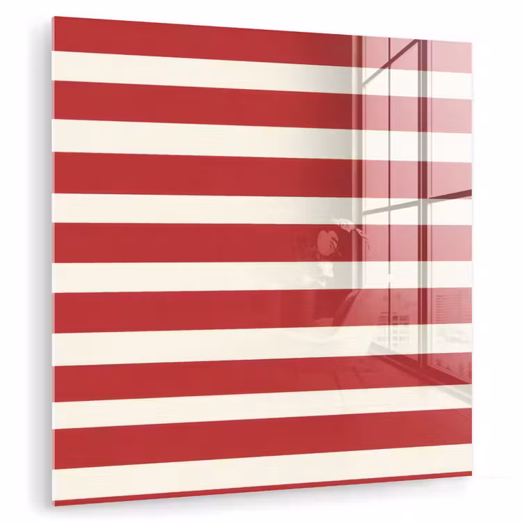 Strepen - Patroon - Rood plexiglas 5mm klein 11 -zzzproduct_nieuw