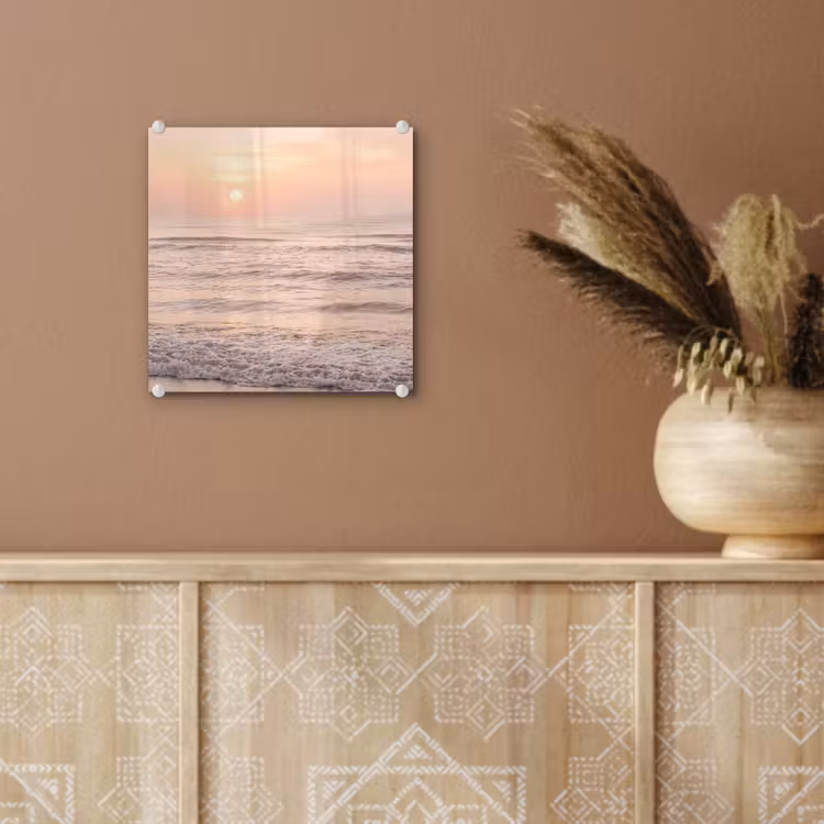 Zon - Strand - Roze plexiglas 5mm klein -sfeer5