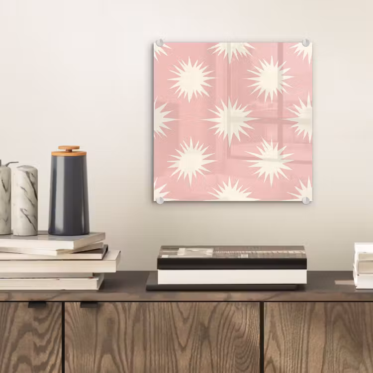 Zonnen - Patroon - Roze plexiglas 5mm klein 11 -sfeer1