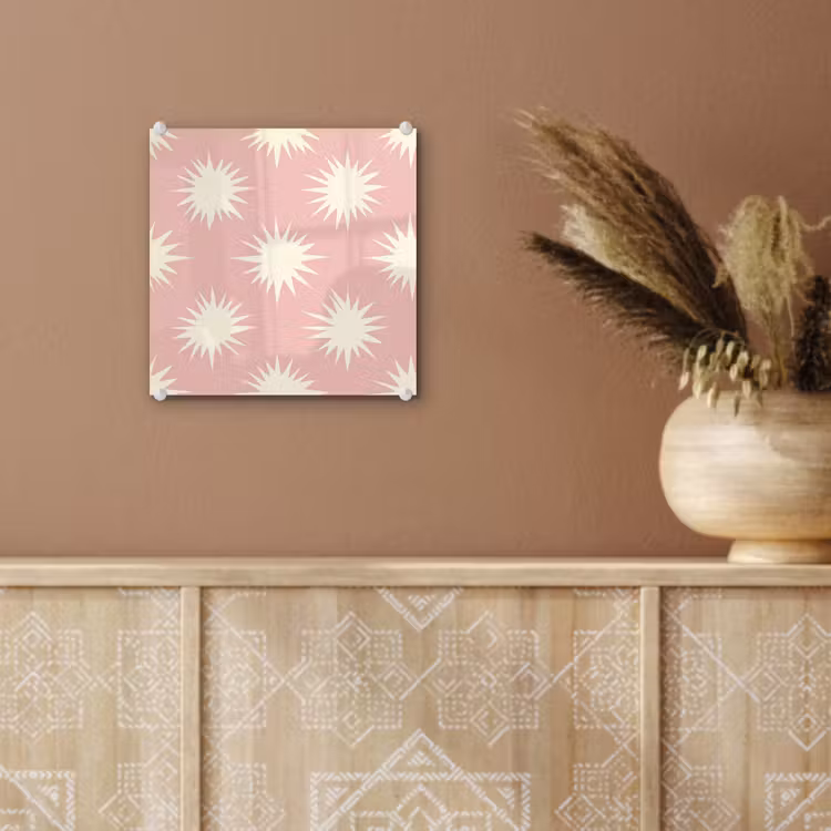 Zonnen - Patroon - Roze plexiglas 5mm klein 11 -sfeer5