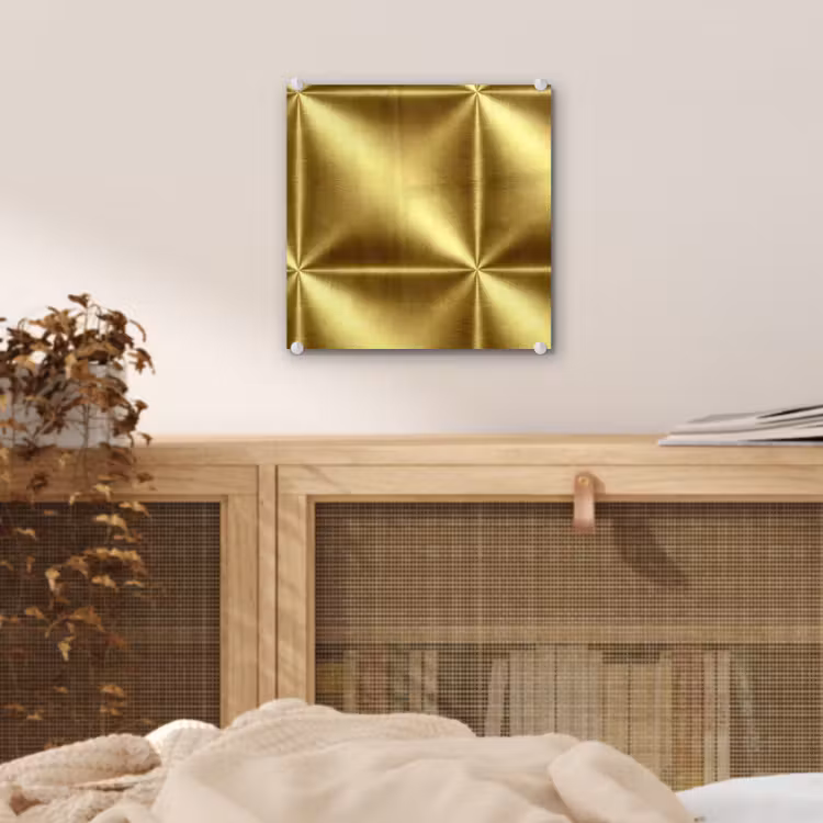 Textuur - Geborsteld Goud - Industrieel - Metallic plexiglas 5mm klein 11 -sfeer4