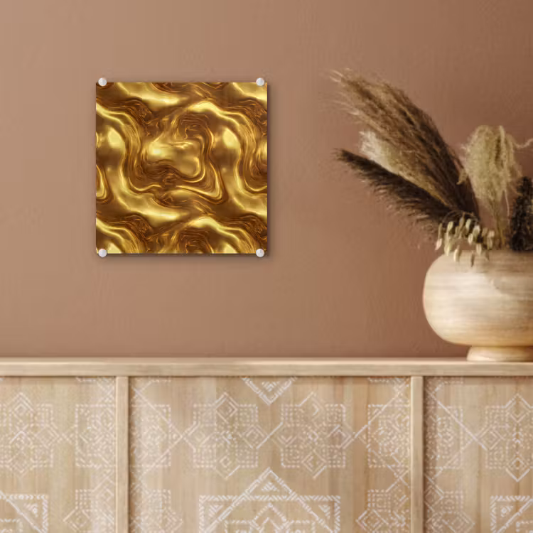 Textuur - Vloeibaar - Organisch - Goud plexiglas 5mm klein 11 -sfeer5
