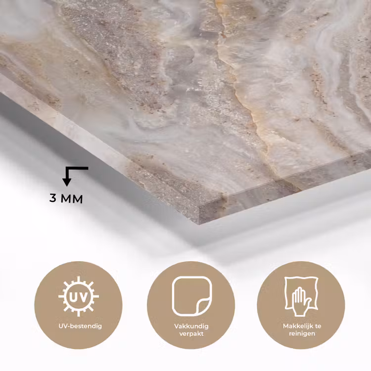 Textuur - Steen - Abstract - Beige plexiglas 5mm klein -sfeer2