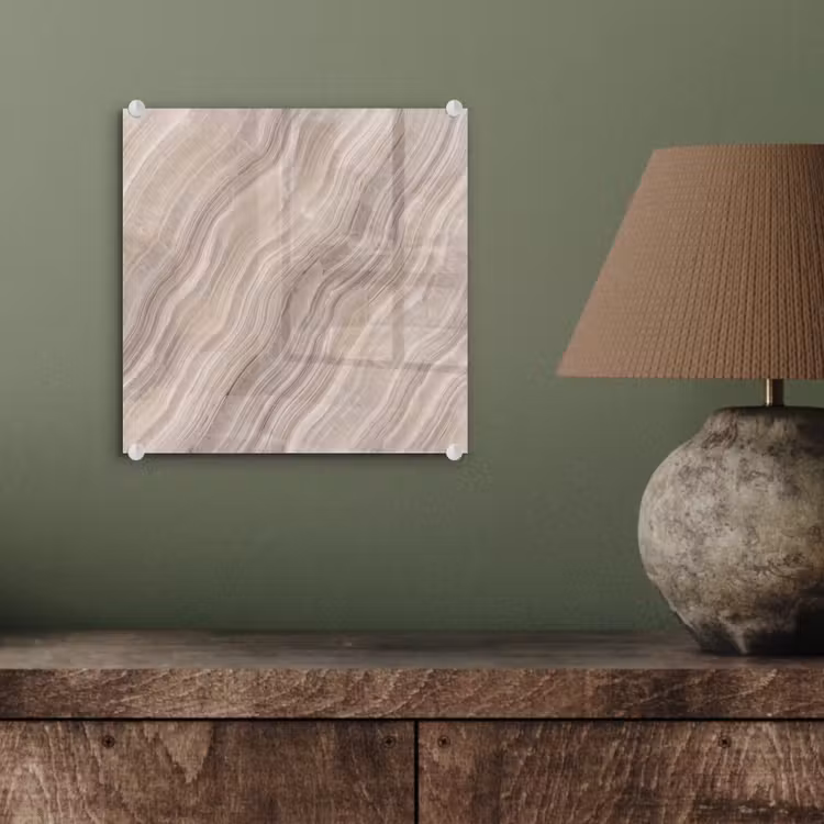 Textuur - Golvend - Abstract - Modern - Beige plexiglas 5mm klein -sfeer3