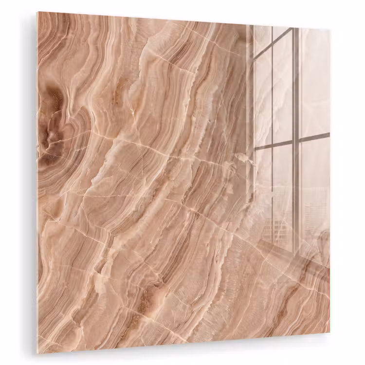 Textuur - Golvend - Abstract - Warm - Bruin plexiglas 5mm klein -zzzproduct_nieuw