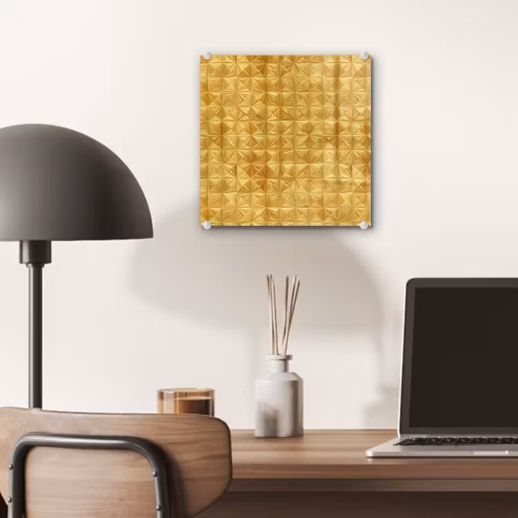 Tegels - Geometrisch - Reliëf - Goud plexiglas 5mm klein 11 -sfeer6