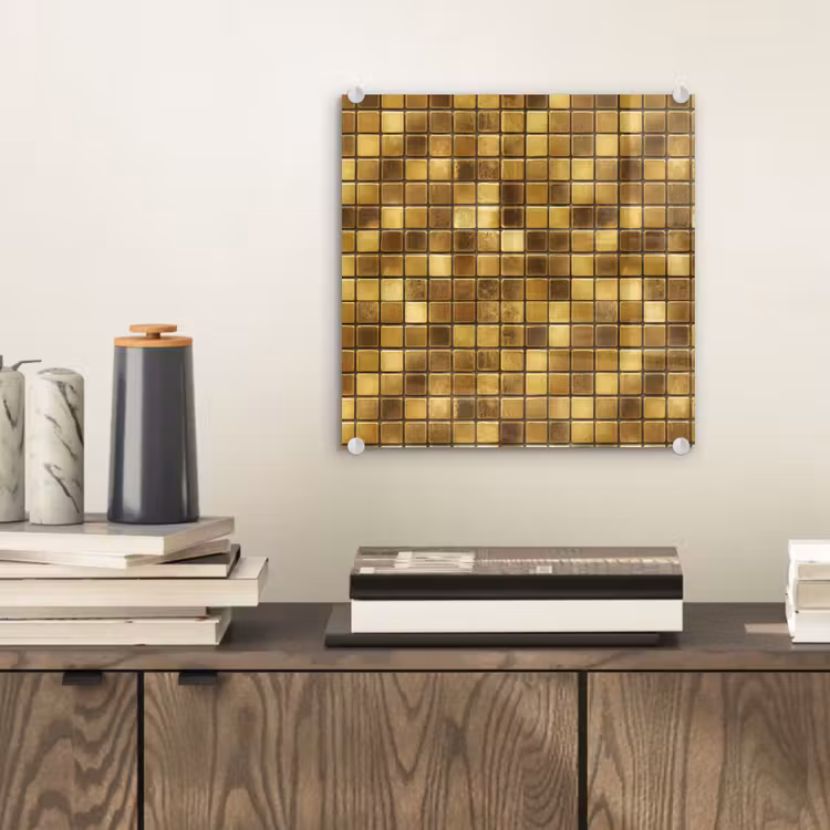 Tegels - Mozaïek - Luxe - Warm Goud plexiglas 5mm klein 11 -sfeer1