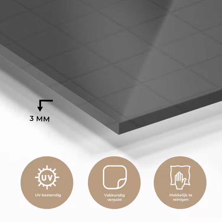 Tegels - Patroon - Mat - Zwart plexiglas 5mm klein 11 -sfeer2