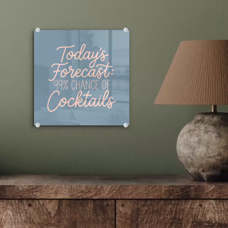 Today's Forecast - Cocktails - Blauw plexiglas 5mm klein -sfeer3