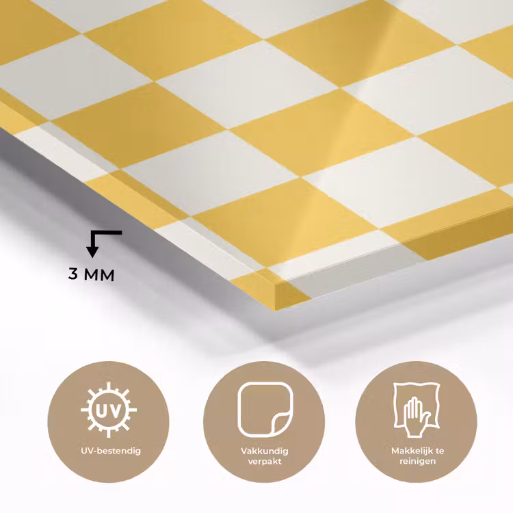 Traditioneel - Patroon - Geel plexiglas 5mm klein 11 -sfeer2