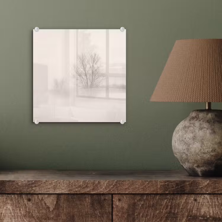 Boom - Mist - Sneeuw - Winter - Minimalistisch plexiglas 5mm klein -sfeer3