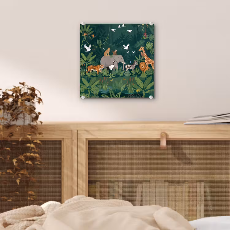 Tropisch - Jungle - Groen plexiglas 5mm klein -sfeer4