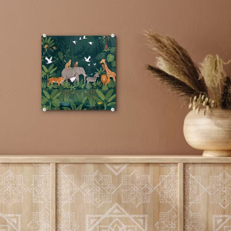 Tropisch - Jungle - Groen plexiglas 5mm klein -sfeer5