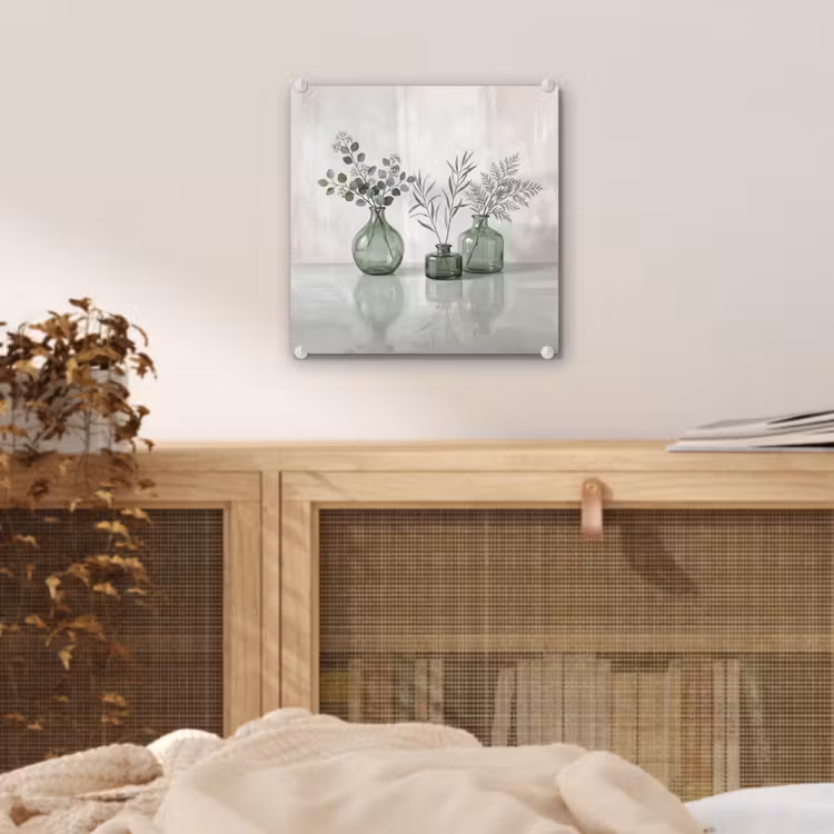 Vazen - Bladeren - Groen plexiglas 5mm klein -sfeer4