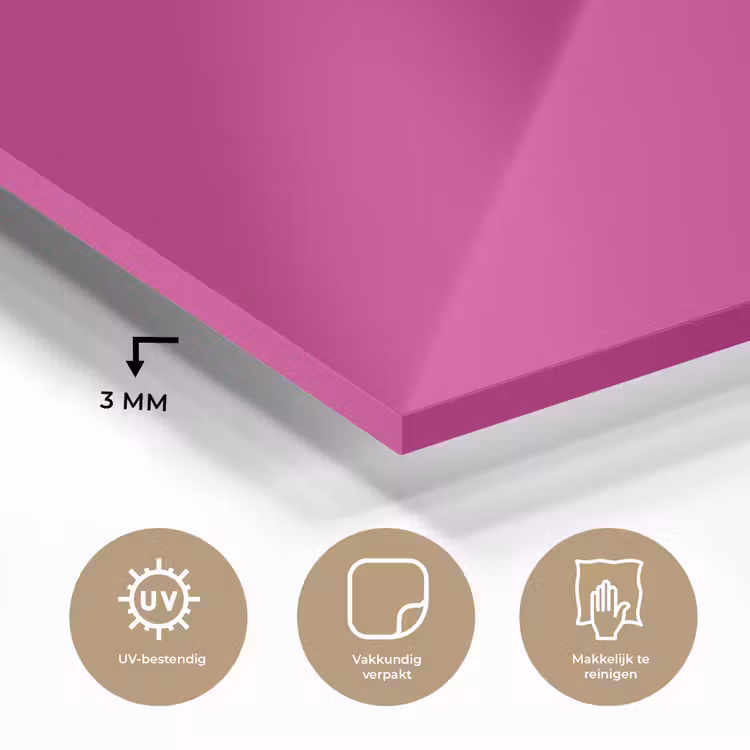 Velvet - Magenta - Roze plexiglas 5mm klein 11 -sfeer2
