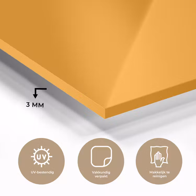 Warm - Ochre - Oranje plexiglas 5mm klein 11 -sfeer2
