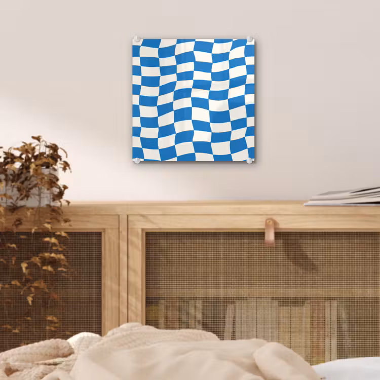 Golvend - Patroon - Blauw plexiglas 5mm klein 11 -sfeer4
