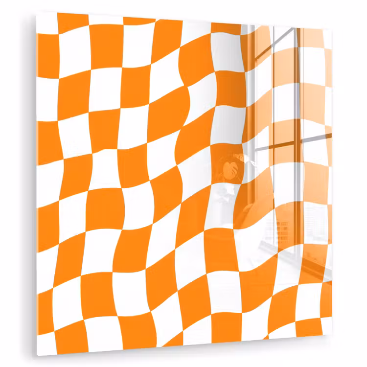 Golvend - Patroon - Oranje plexiglas 5mm klein 11 -zzzproduct_nieuw