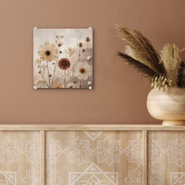 Wilde bloemen - Botanisch - Vintage - Natuur - Rustiek plexiglas 5mm klein -sfeer5