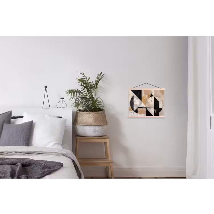 Abstract - Modern - Geometrisch - Pastel textielposter latten blank klein -woonkamer