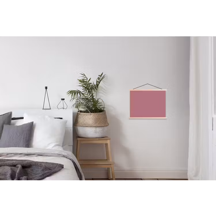 Antique - Mauve - Roze textielposter latten blank klein 122 -woonkamer