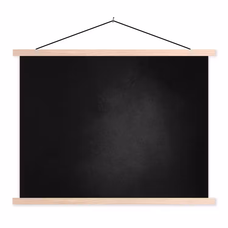 Beton - Zwart - Grijs - Structuur - Industrieel textielposter latten blank klein -3d