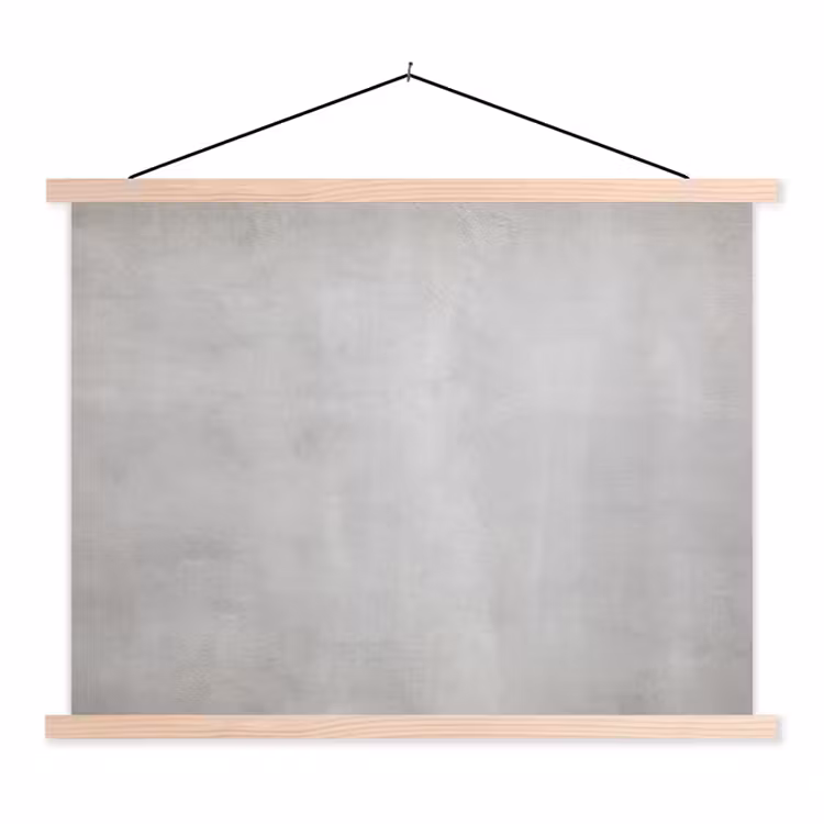 Beton - Grijs - Cement - Industrieel - Structuur textielposter latten blank klein -3d
