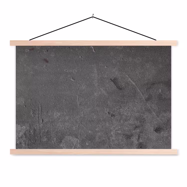 Beton - Grijs - Lijn - Vormen textielposter latten blank klein -3d