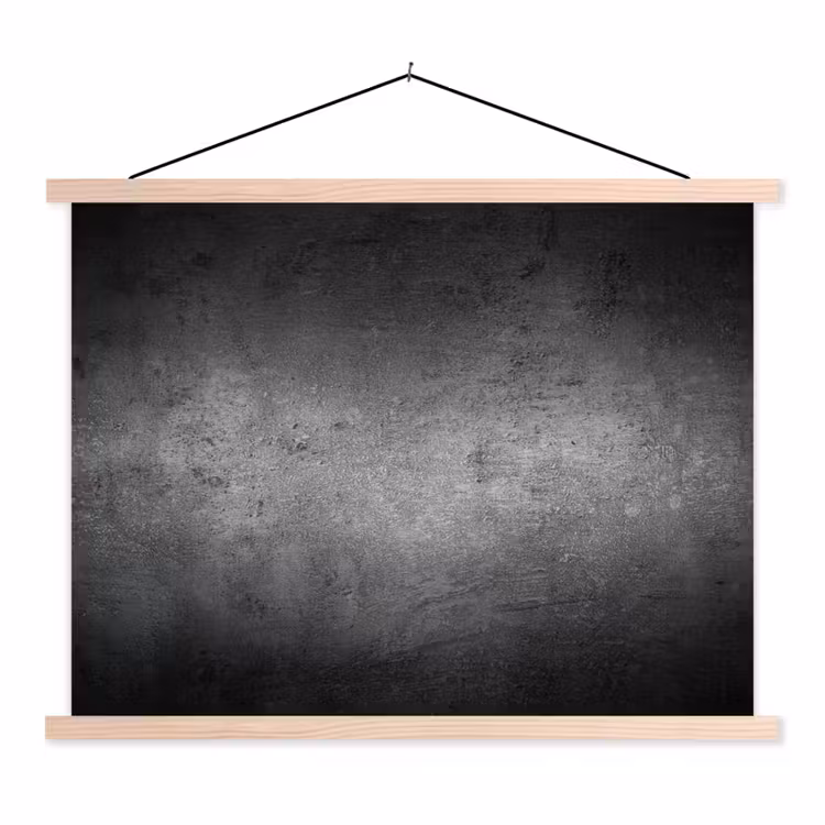 Beton - Grijs - Retro - Cement - Textuur textielposter latten blank klein -3d