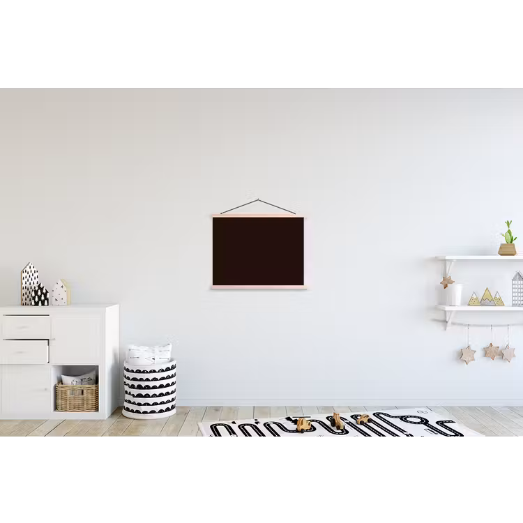 Deep - Obsidian - Bruin textielposter latten blank klein 122 -kinderkamer