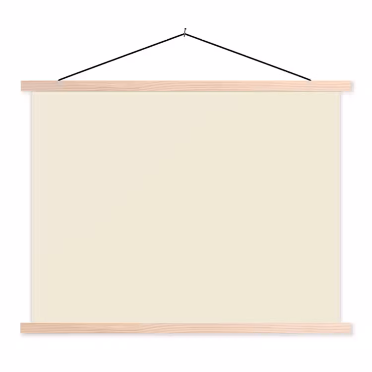 Drop - Delay - Nude textielposter latten blank klein 122 -3d