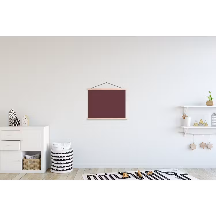 Dusty - Rose - Roze textielposter latten blank klein 122 -kinderkamer