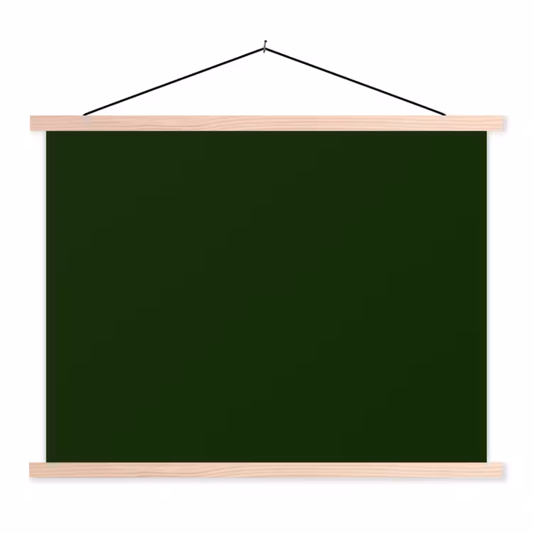 Forest - Green - Groen textielposter latten blank klein 122 -3d