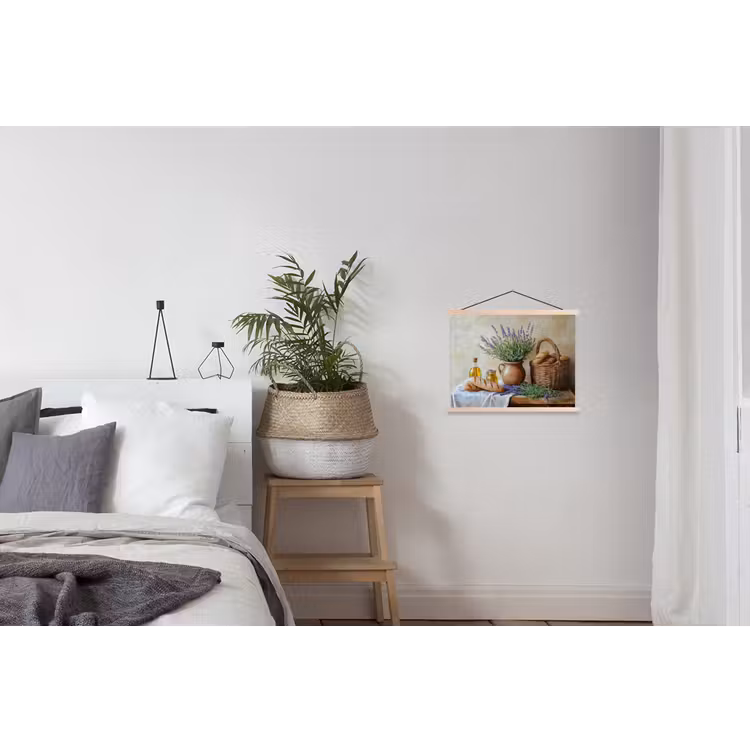 Lavendel - Brood - Stilleven textielposter latten blank klein -woonkamer