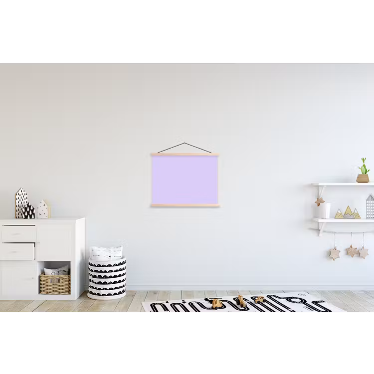 Light - Orchid - Paars textielposter latten blank klein 122 -kinderkamer