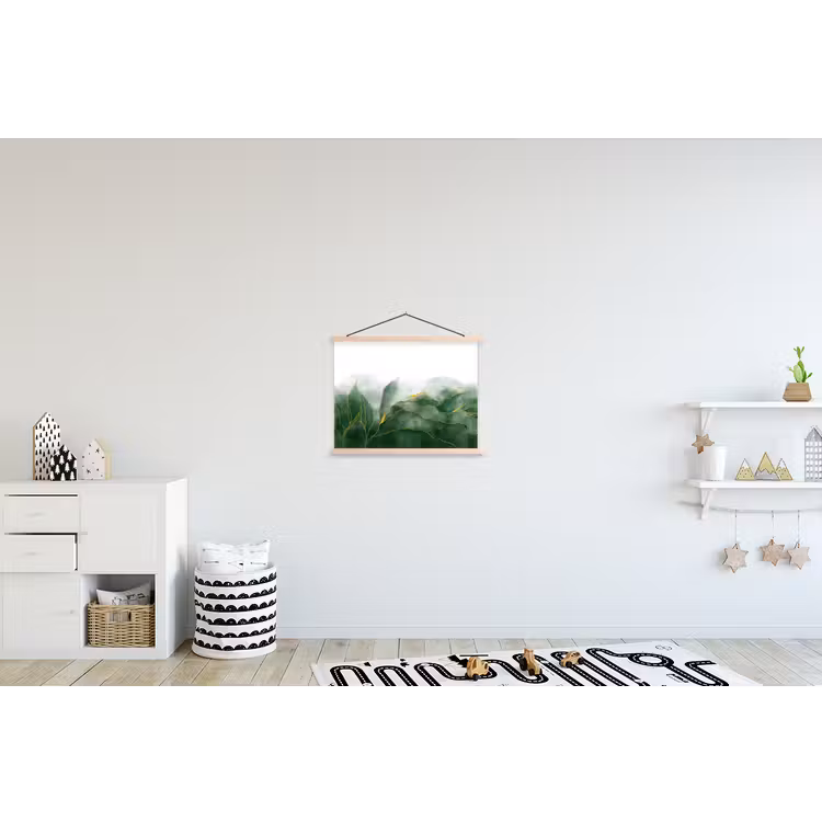 Marmer - Groen - Luxe - Goud - Marmerlook textielposter latten blank klein -kinderkamer